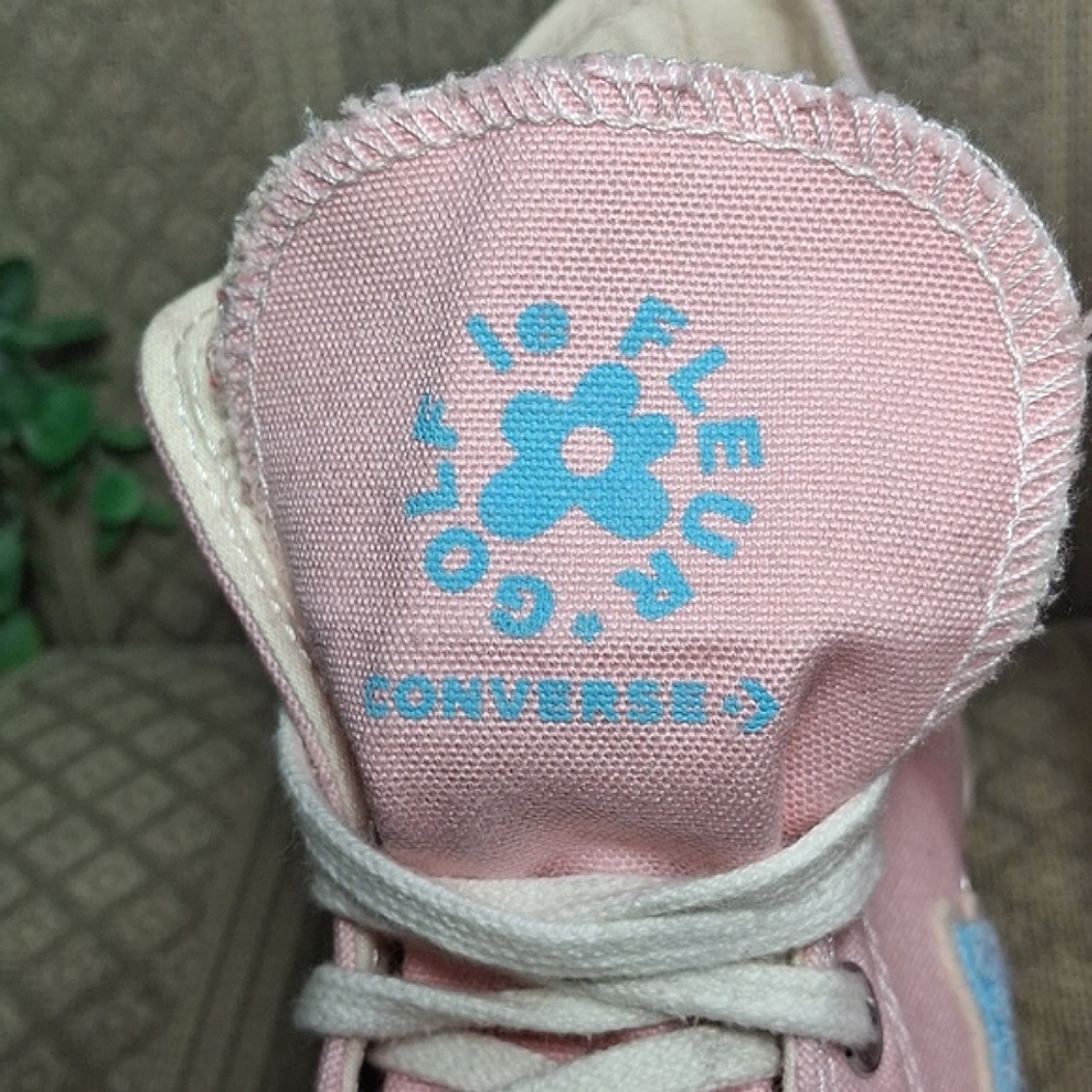Converse X Golf Le Fleur 70 Chenille Almond Blossom Chuck Taylor Hi Top - Picture 14 of 16